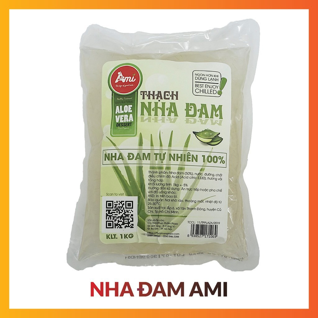Thạch nha đam nhãn xanh hiệu AMI – túi 1kg