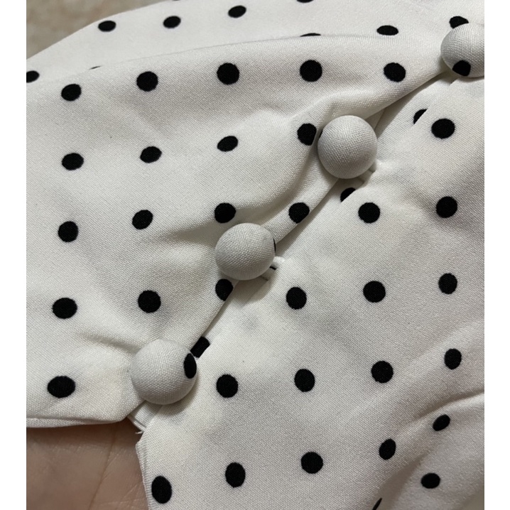 Áo Banichonghuai QC Chấm Bi Cổ Vuông Dễ Thương Size XS