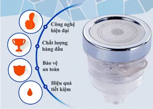 Đầu vòi lọc nước tăng áp 3 chế độ (Đầu vòi rửa chén)