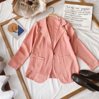 Áo Blazer màu hồng