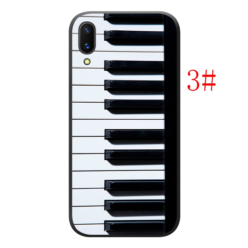 Ốp Điện Thoại Tpu Silicon Mềm Hình Phím Đàn Piano Màu Trắng Đen Cho Redmi Note 5 6 7 8 9 Pro Max 9t 9s Yd22