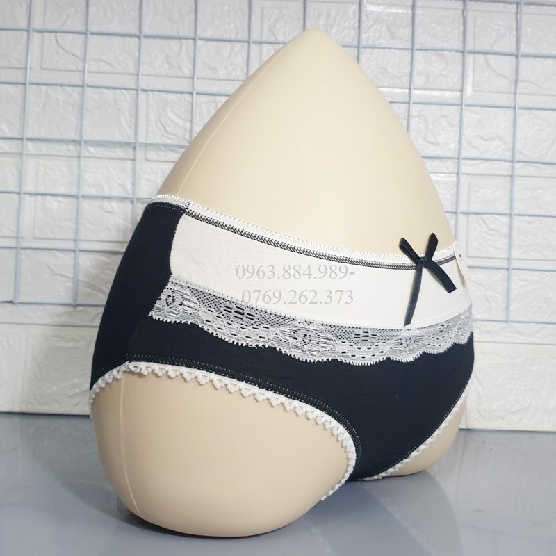 Quần lót nữ QN.02 chất cotton phối zen màu đẹp xinh cho chị em- Ảnh shop chụp