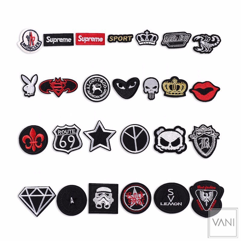 Sticker, Logo Ủi Quần Áo Hình Logo Nhỏ Mini Xinh Xắn - VANI STORE (Bảng 1)