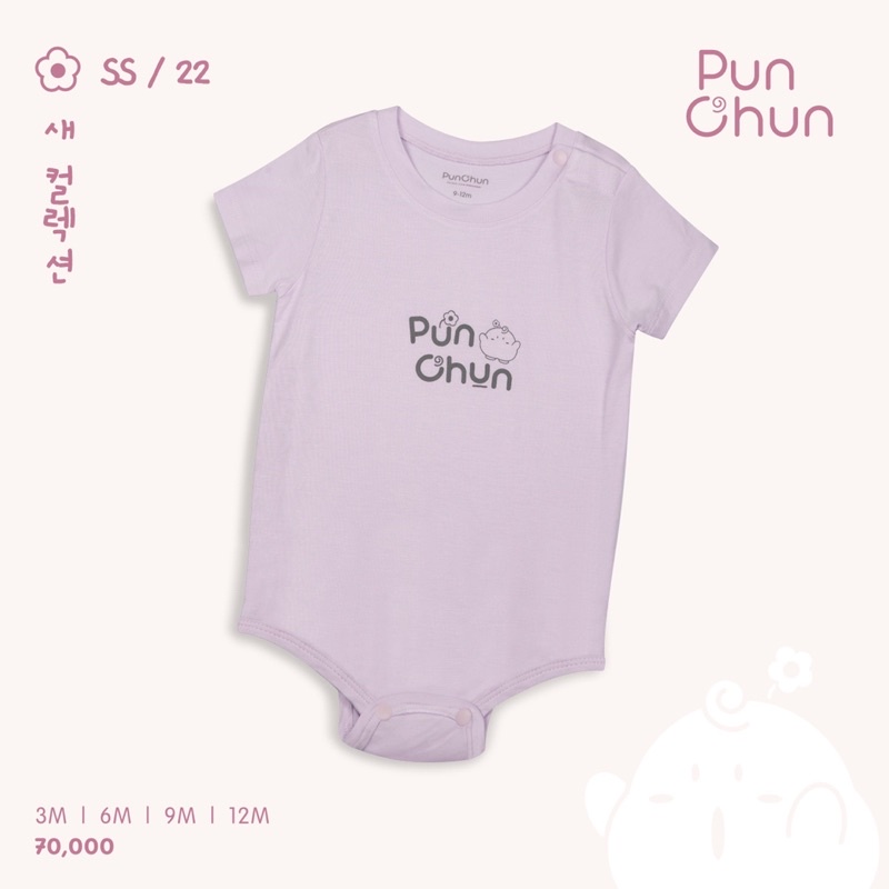 Bộ Body Chip Punchun Cho Bé Sơ Sinh Đến 12m