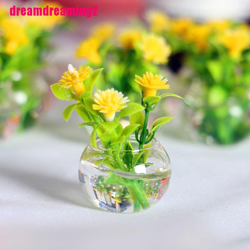 Chậu Cây Giả Trang Trí Nhà Búp Bê Tỉ Lệ 1: