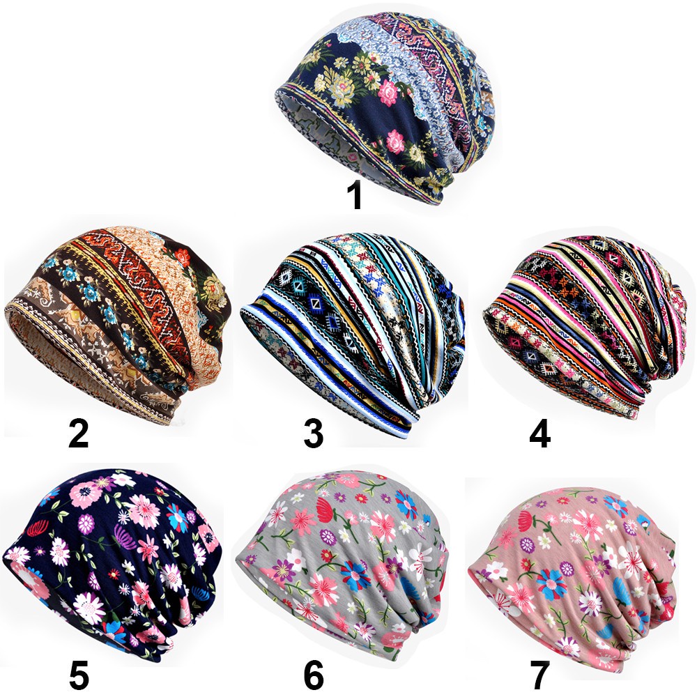 Mũ turban cotton mềm co giãn phong cách hồi giáo thời trang mùa đông dành cho nữ