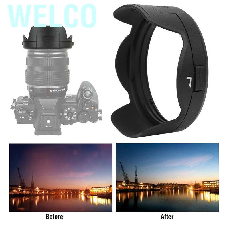 Loa che nắng Welco Lh-66 cho ống kính Olympus M.Zuiko Ed 12-40mm F2.8