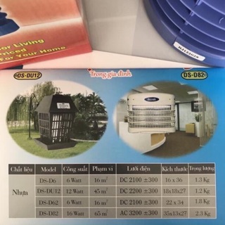 Đèn bắt muỗi, đèn diệt côn trùng Đại Sinh D6