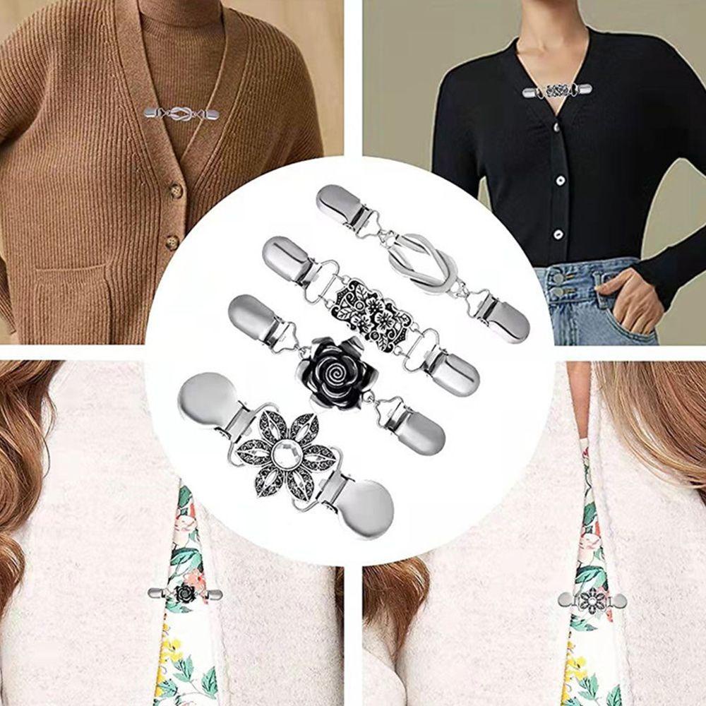Ghim Cài Khăn Choàng / Cardigan Bằng Hợp Kim Thiết Kế Tinh Tế Thời Trang Cho Nữ