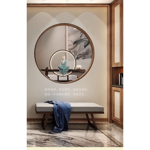 Tượng Quan Thế Âm Bồ Tát Gốm Tử Sa - Tượng Phật Trang Trí Decor Đèn Led Cao Cấp