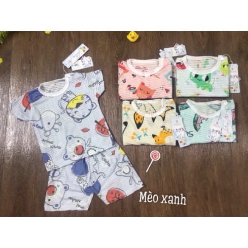 Bộ quần áo cotton sợi tre cho bé (Từ 0- 15M)