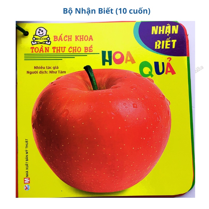 Sách Bách Khoa Toàn Thư - Nhận Biết - Dạng Tập Mỏng Xâu Khoen Cho Các Bé Nhỏ
