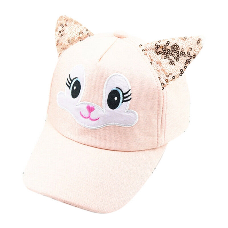 Mũ lưỡi trai đính tai mèo dễ thương cho bé