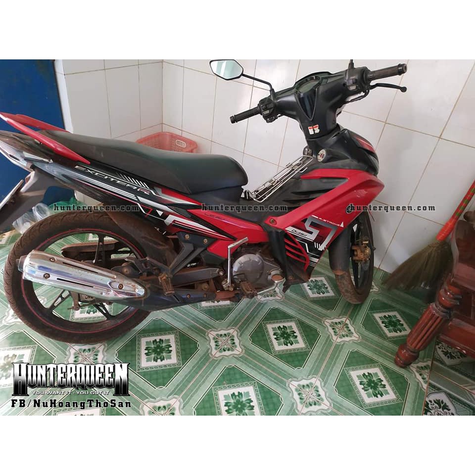 Tem rời Exciter 2011 - R 2012 đỏ đen - Tùy chỉnh theo yêu cầu - Tem chế Exciter 135 chất lượng cao