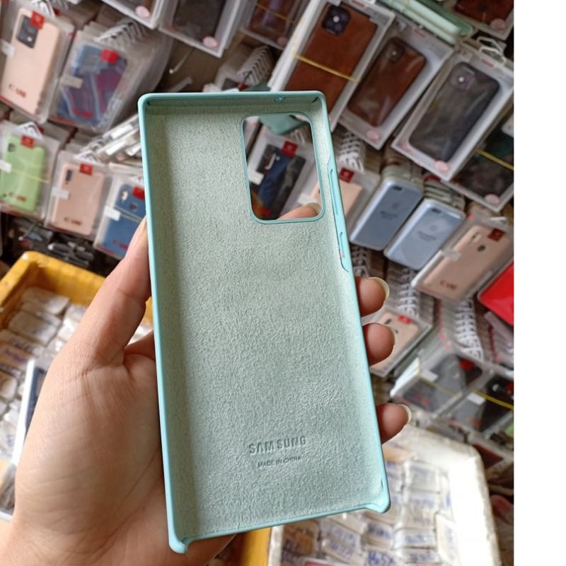 Ốp lưng Silicone Case cho Samsung Note 20 Ultra/ Note 20 Ultra 5G chống bám bẩn dễ lau chùi