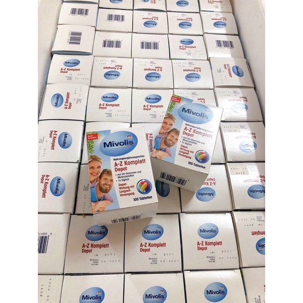 Vitamin Tổng Hợp Mivolis A Z Depot ab 50, 100 Viên