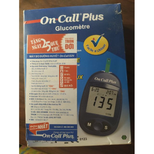 Máy đo đường huyết gia đình one call plus