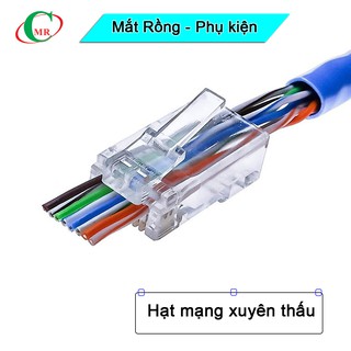 10 hạt mạng RJ45 xuyên thấu