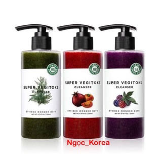 Sữa Rửa Mặt Thải Độc rau củ Hàn Quốc Super Vegitoks Cleanser 200ml
