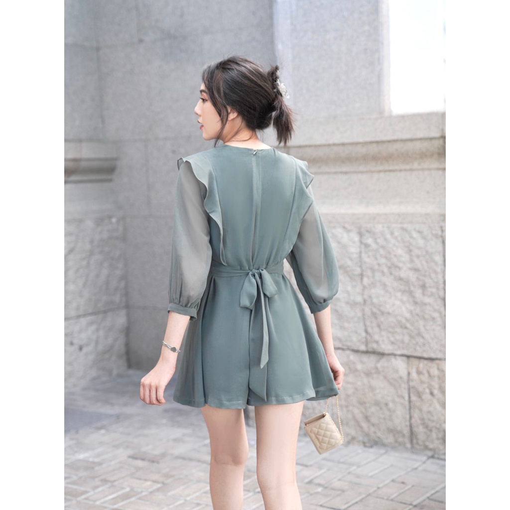 Playsuit cổ tròn ODS xẻ vai [ZJ6]