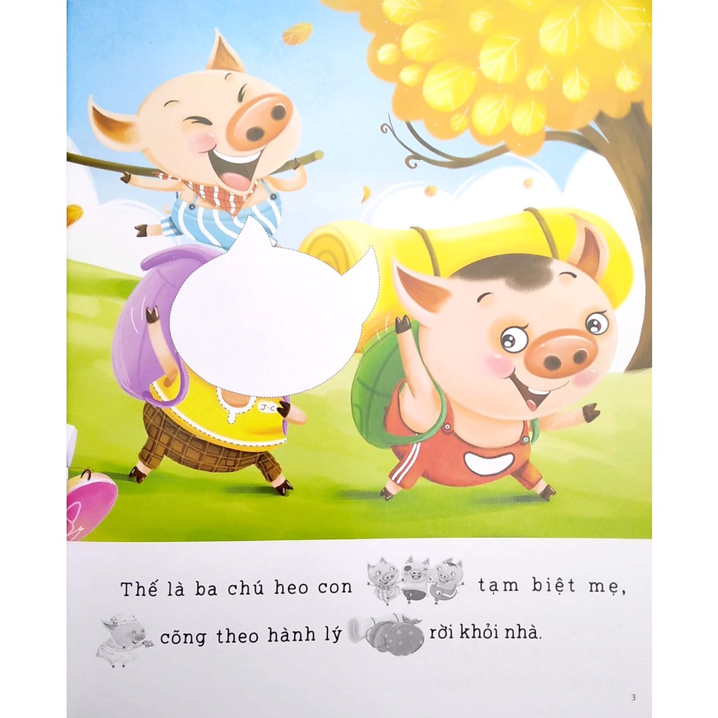Sách Truyện Cổ Tích Kinh Điển - Ba Chú Heo Con