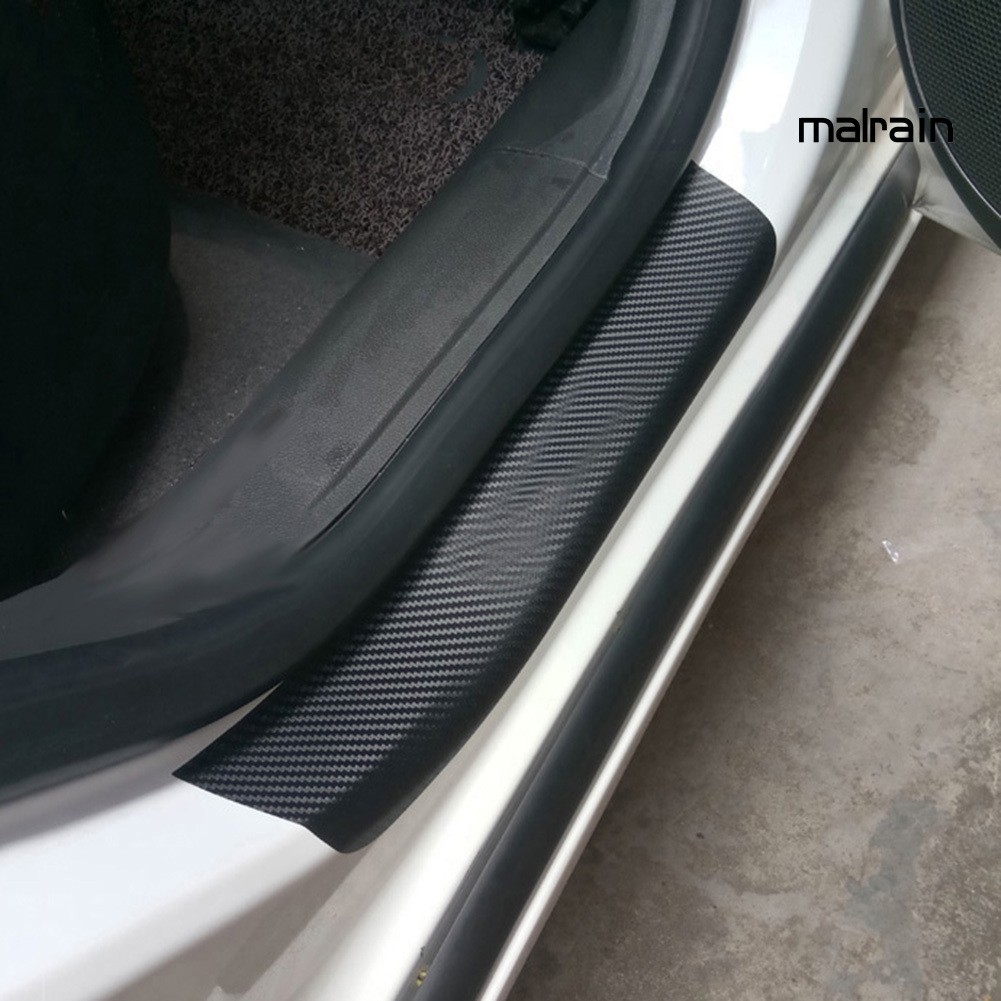 【VIP】Universal Carbon Fiber Anti-Scratch Car Door Sill Protective Sticker Pad Decor