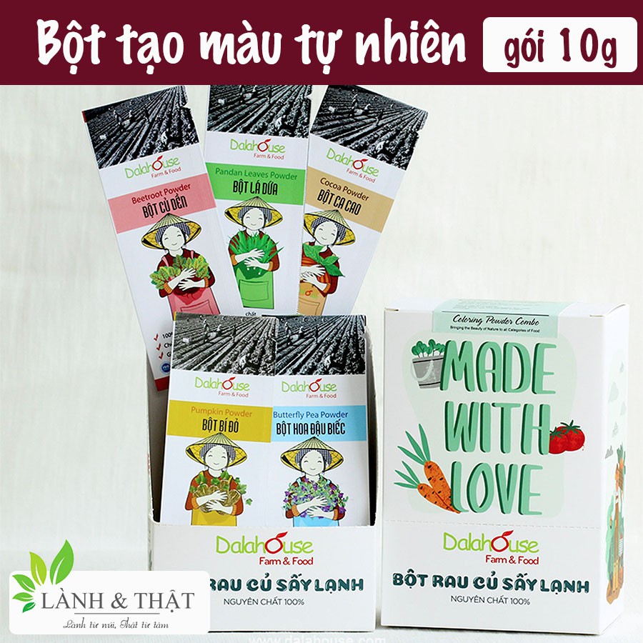 Bột tạo màu thực phẩm Dalahouse - gói 10g