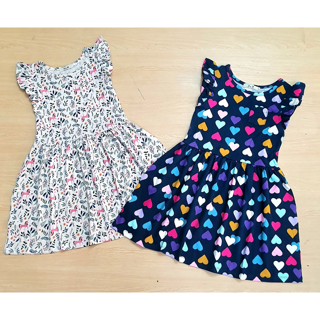 Váy cho bé gái Đầm thun trẻ em size Đại mùa hè chất cotton hoa nhí đẹp xinh dễ thương cho bé 20kg đến 40kg tuổi - VHD