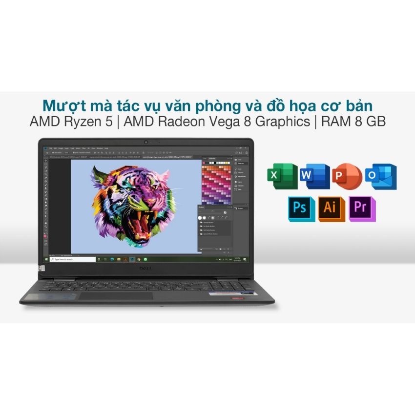 [ TẶNG VOUCHER 150K ] Laptop Dell Inspiron 15 3505 (Y1N1T5)/ Đen/ AMD Ryzen 5 - 3500U (up to 2.1Ghz, 6MB)/ RAM 8GB