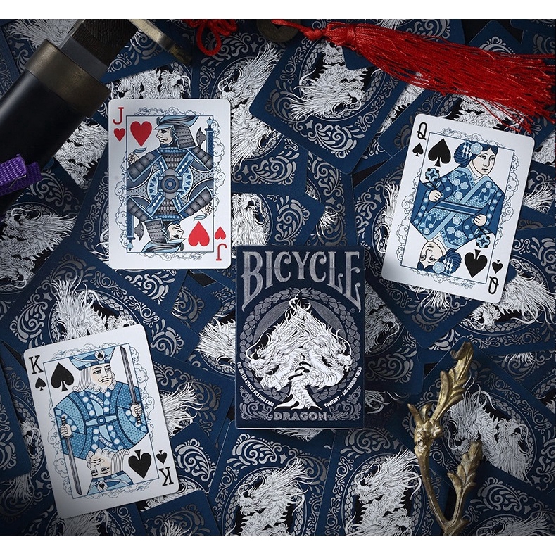 Bộ Bài Bicycle Dragon Premium Playing Cards, Bộ Bài Bicycle Rồng, Thẻ Sưu Tập USPCC, Trò Chơi Thẻ Ma Thuật, Đạo Cụ Ảo Thuật Cho Nhà Ảo Thuật