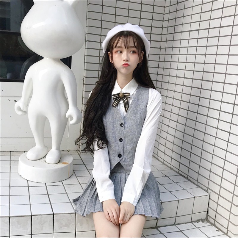Set bộ nữ sơ mi tay dài gile Emilyshop