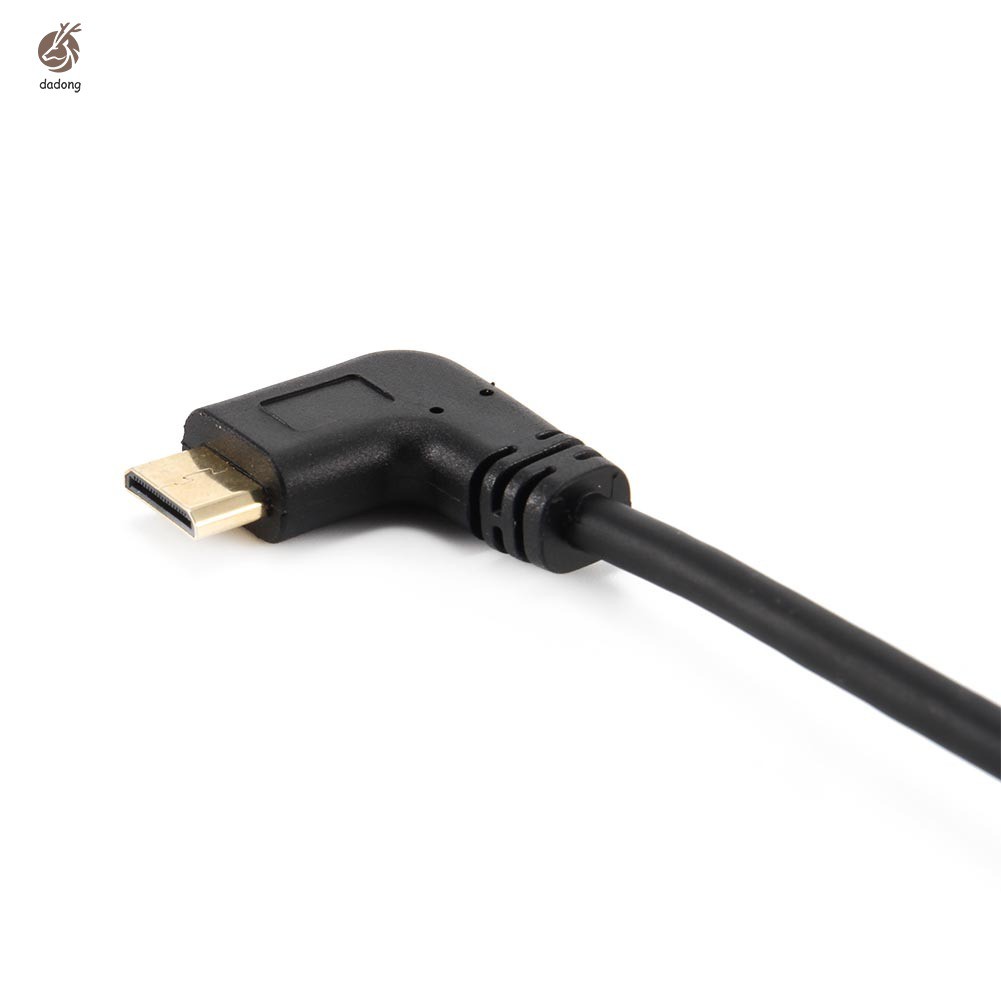 Dây cáp kết nối HDMI mini 1080P với đầu cắm bẻ góc vuông