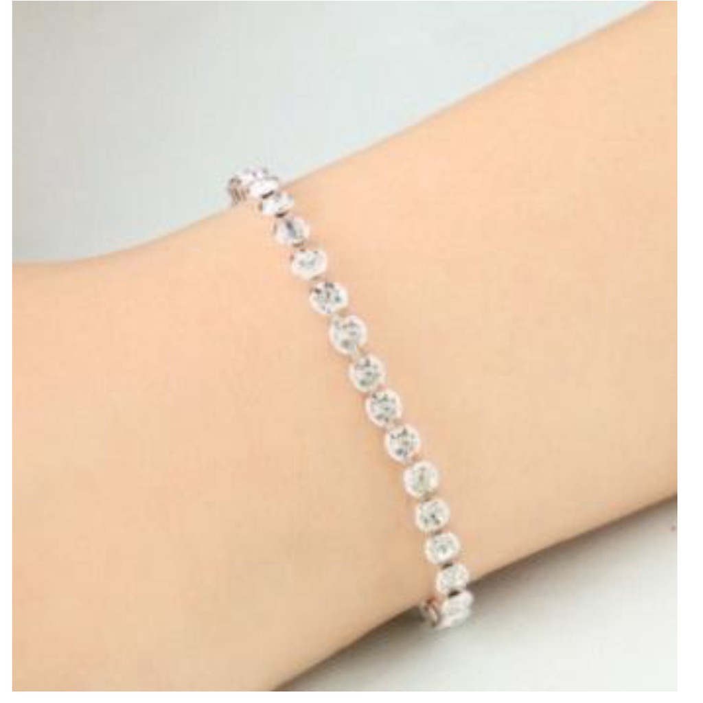 Vòng Tay Zircon Tròn  Sang Trọng Quí Phái HOT 2019  VTZIRCONTRONTRON04