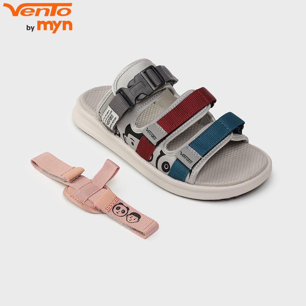 Giày Sandal Vento NB80 Ghi Xanh Ngọc Đế Công Nghệ IP