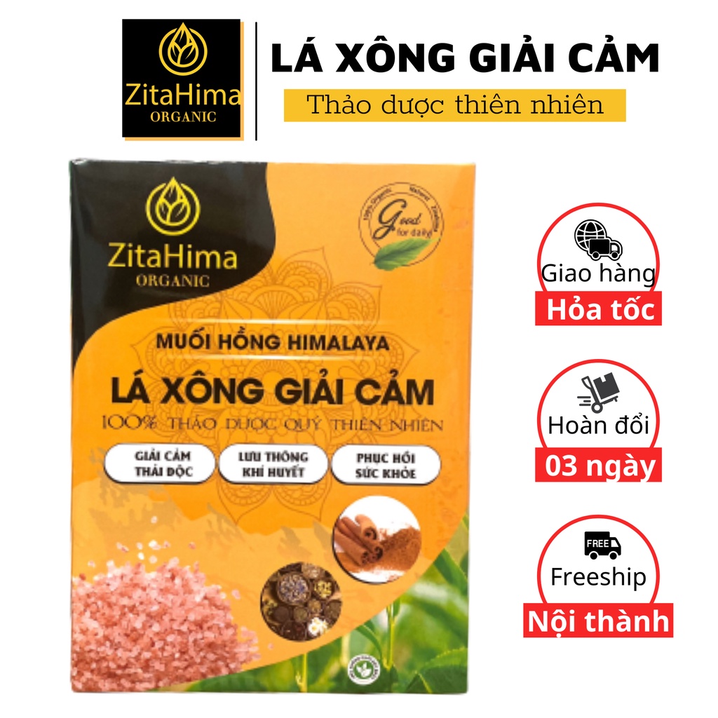 Lá Xông Giải Cảm, Thải Độc, Đẹp Da ZitaHima - Thảo dược thiên nhiên