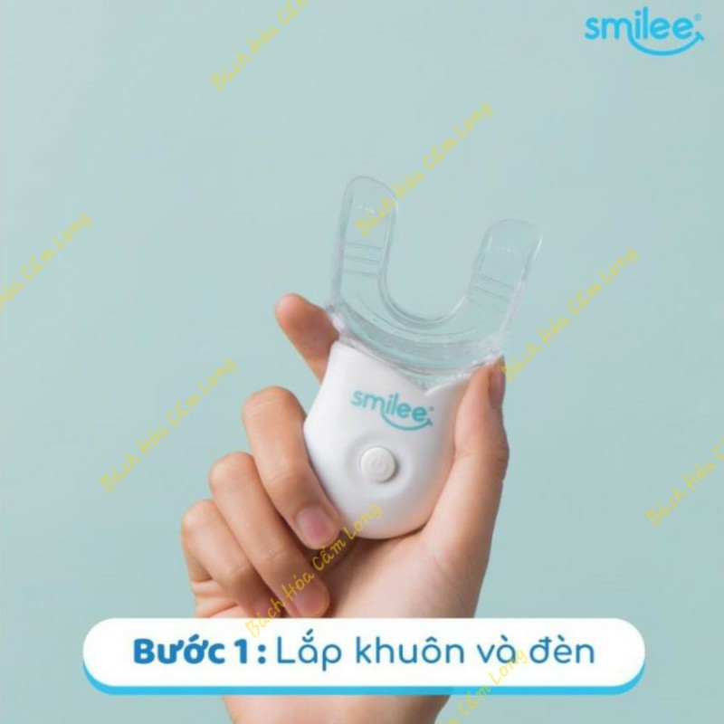 Bộ Kit Tẩy Làm trắng Răng Ố Vàng Smilee - Máy Ngậm Kem Làm Trắng Răng Tại Nhà An Toàn - Made in USA, ISO 22716 - 2007