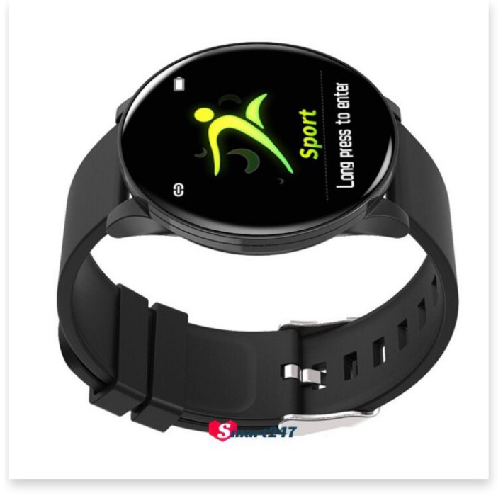 Đồng hồ thông minh, Smart Watch SW120, Mặt tròn, Đo Huyết Áp, Xem Nhịp Tim, Theo Dõi Giấc Ngủ, Màn Hình Nhạy Lắc Tay Sán