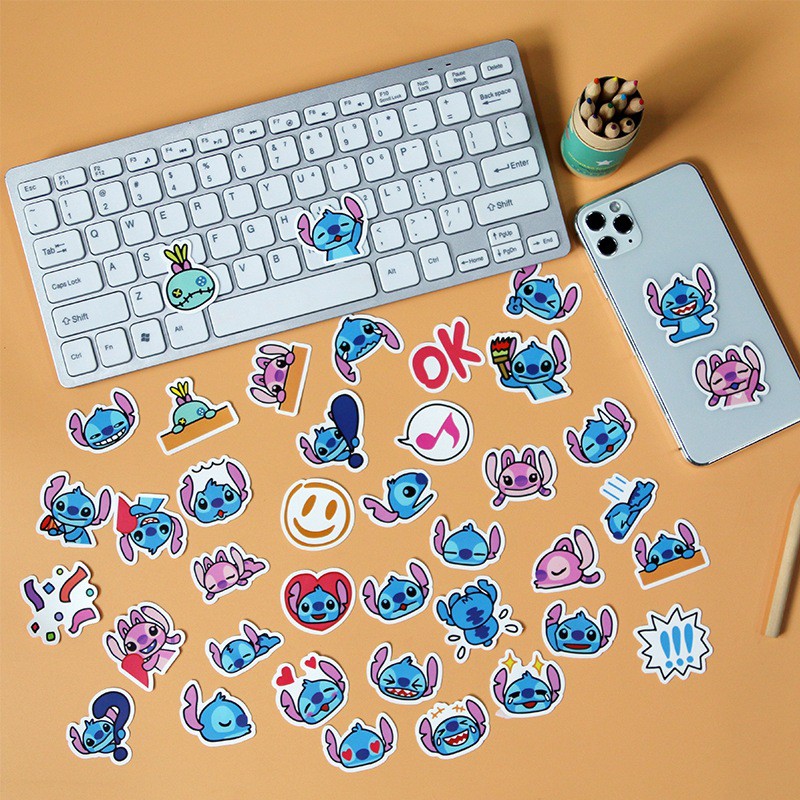 Bộ Sticker dán chủ đề Stitch mới nhất 2021