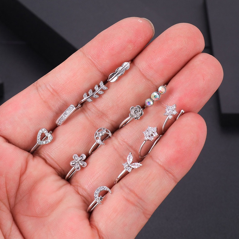 1 Khuyên Mũi Đính Đá Thời Trang