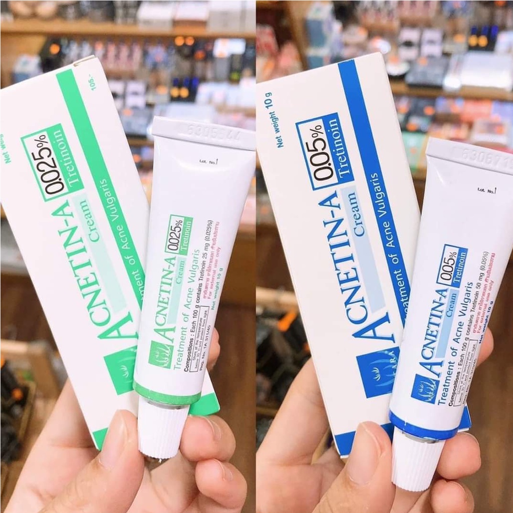 Combo Acnetin Thái Lan lố 12 tuýp