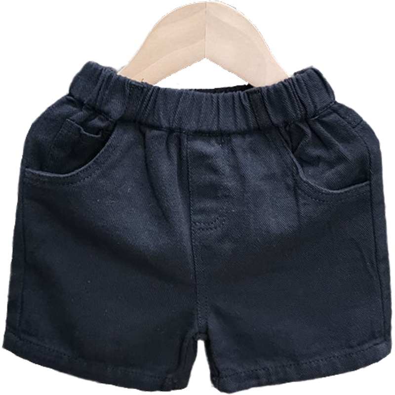 Quần Short Denim Màu Trắng Đen Dễ Phối Đồ Thời Trang Hè Cho Bé Trai