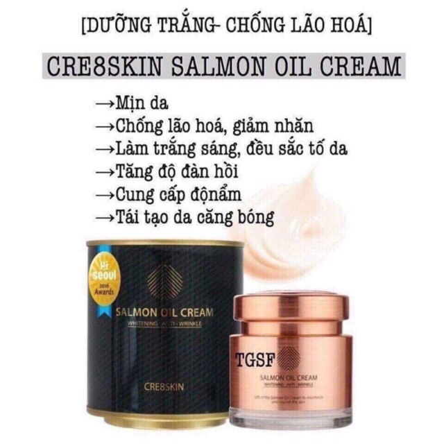 KEM DƯỠNG CÁ HỒI #SALMONOILCREAM (chính hãng)