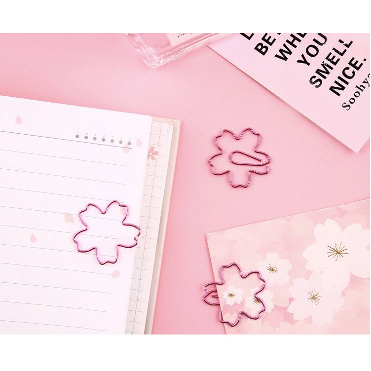 Hộp 8 Kẹp Giấy Kim Loại Ghi Nhớ Trang Sáng Tạo Hành Tinh, Thiên Nhiên