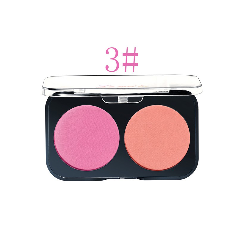 2 in 1 Highlight Exquisite Rouge Blush Pink Blusher Face Makeup Cosmetic