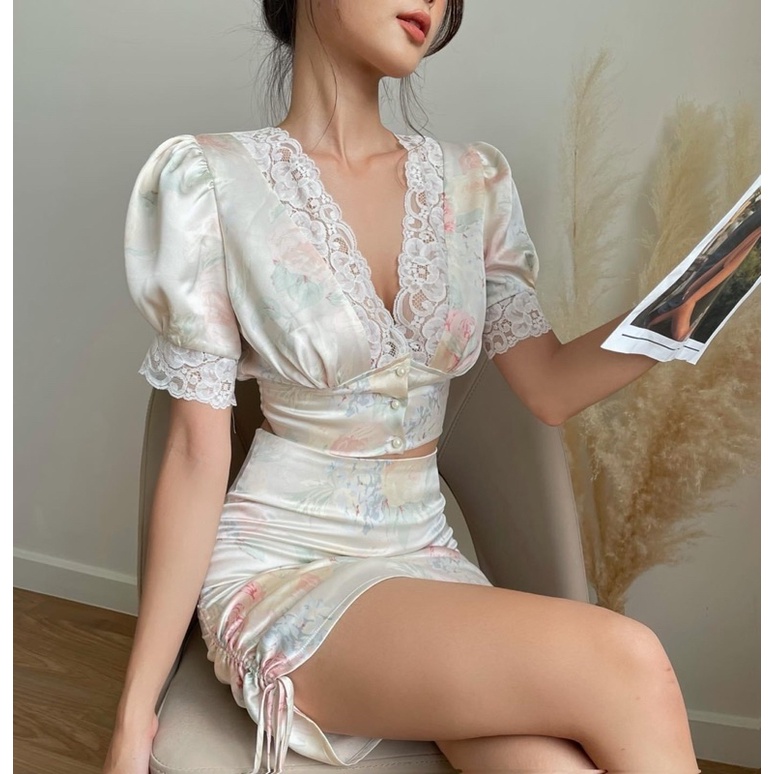 Set hoa lụa size S