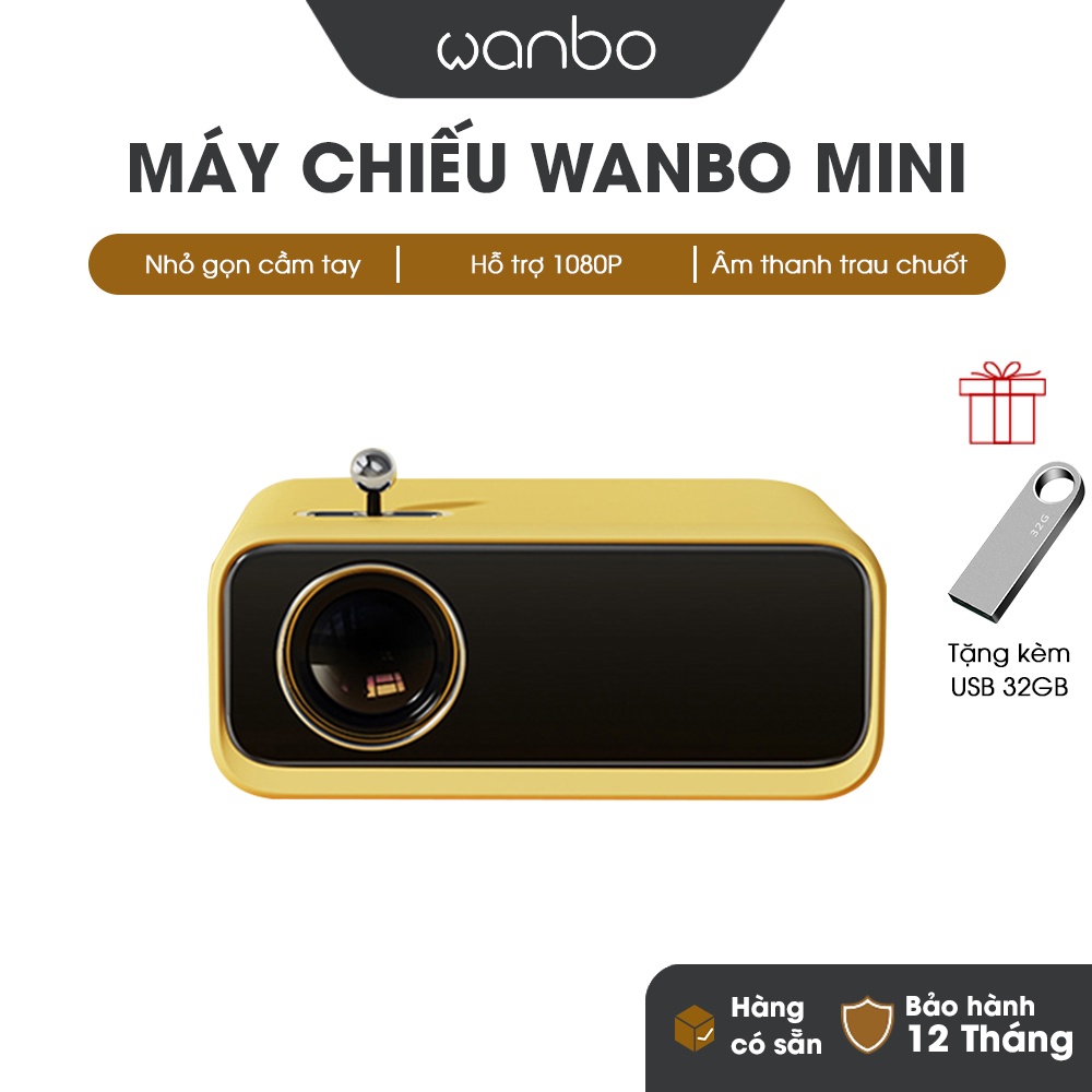 Máy chiếu trẻ em Wanbo Mini Yellow