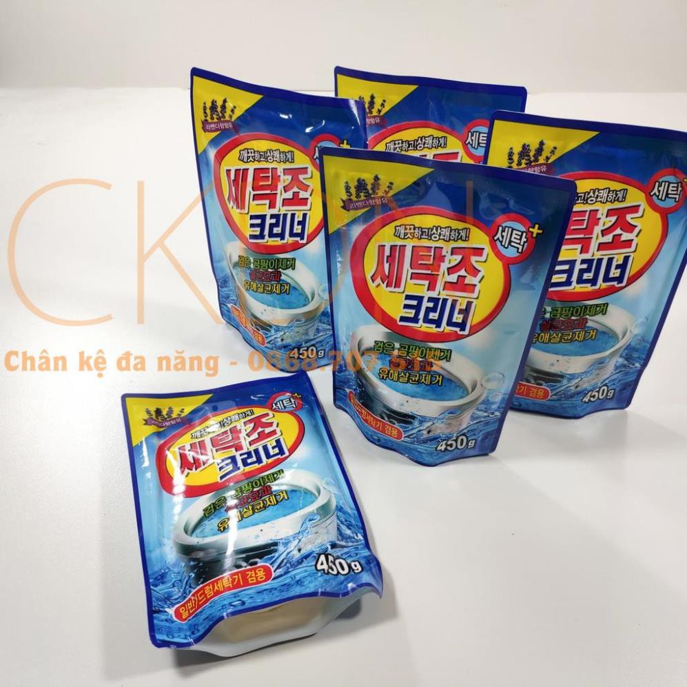 Bột vệ sinh máy giặt cửa ngang cửa trước cửa trên Hàn Quốc - 450g