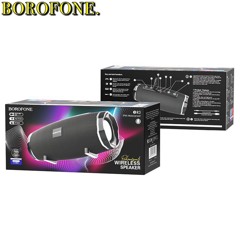 [Mã ELHACE giảm 4% đơn 300K] Loa nghe nhạc mini Borofone BR3 Rich sound wireless V5.0 chống nước IPX5 chính hãng