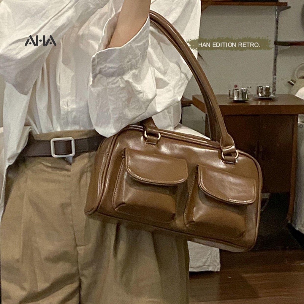 Túi xách AHA OFFICIAL thiết kế cao cấp phong cách retro thời trang cao cấp cho nữ