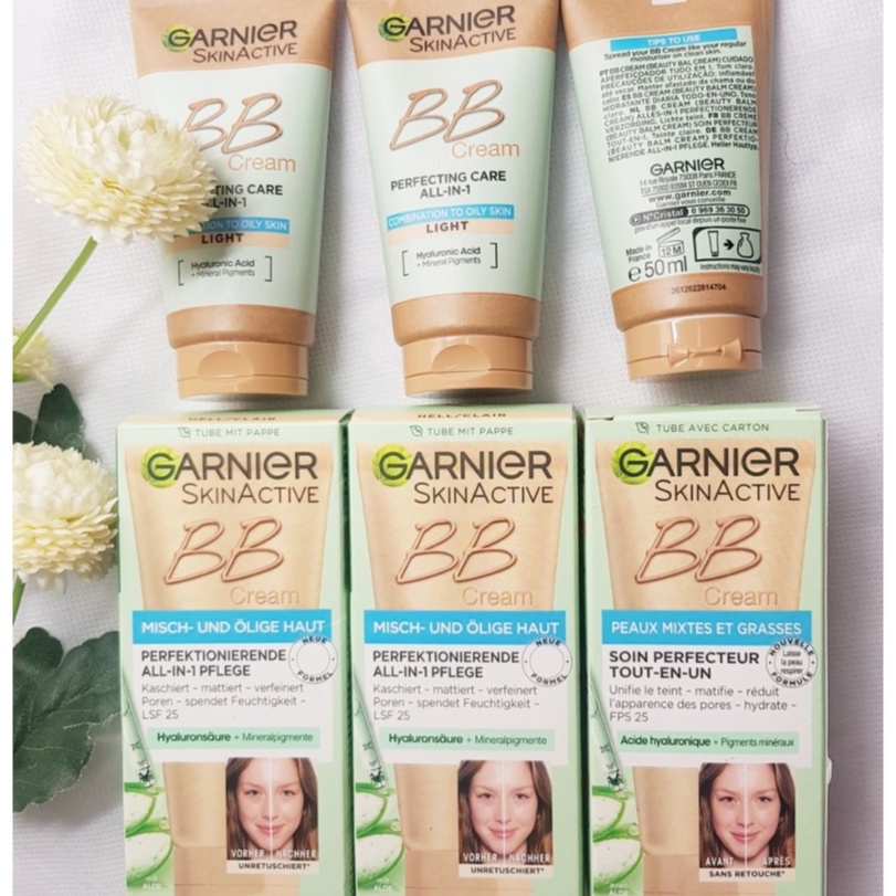 KEM TRANG ĐIỂM KIỀM DẦU 5in1 GARNIER BB CREAM DÒNG MATT - EFFEKT CÓ CHỈ SỐ CHỐNG NẮNG SPF 25, hàng Đức
